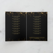 Programme de récital de musique élégant noir et or (Intérieur)