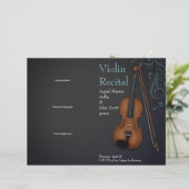 Programme de récital plié violon alto Black & Blue (Debout devant)
