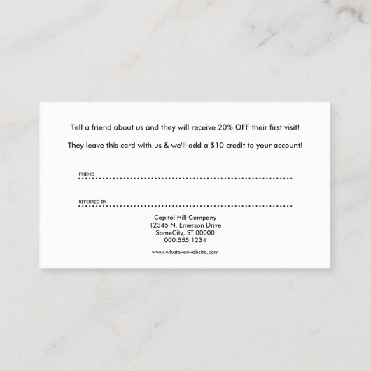 programme de référence des icônes de rasoir barber (Dos)