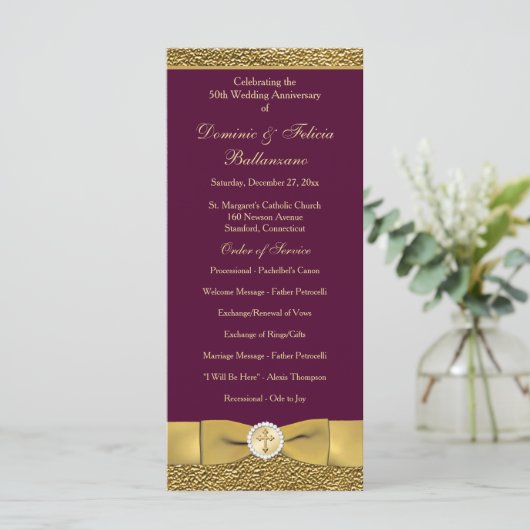 Programme de renouvellement du Vow pour l'annivers (Debout devant)