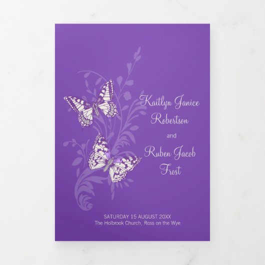 Programme de renouvellement mariage papillons pour (Page de couverture)