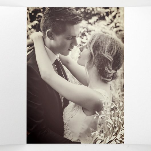 Programme de renouvellement mariage papillons rose (Intérieur au milieu)