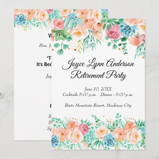 Programme de retraite de la pêche et de la flore v (Devant / Derrière)