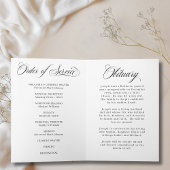 Programme de service commémoratif de photo simple