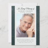 Programme de service commémoratif en cuir vert (Devant)