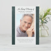 Programme de service commémoratif en cuir vert (Debout devant)