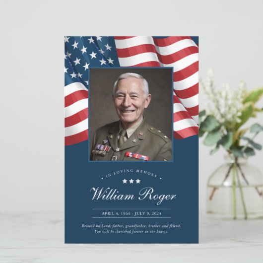 Programme de service commémoratif patriotique (Debout devant)