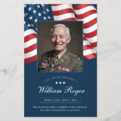 Programme de service commémoratif patriotique (Devant)