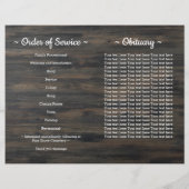 Programme de service commémoratif patriotique pour (Dos)