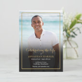 Programme de service de mémorial de deuil photo (Debout devant)