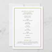 Programme de service de mémorial de deuil photo (Dos)