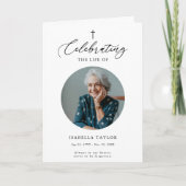 Programme de service de photo commémorative Christ (Devant)