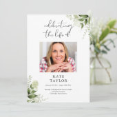 Programme de service funèbre mémorial de verdure  (Debout devant)