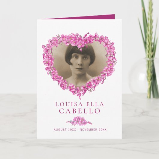 Programme de service funéraire de coeur - me-me-no (Devant)