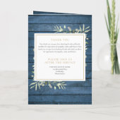 Programme de service funéraire plié de verdure rus (Dos)