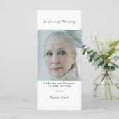 Programme de service funéraire simple photo ordre  (Debout devant)