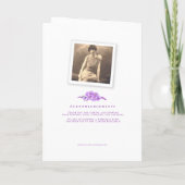 Programme de service funéraire violet oublime-pas  (Dos)