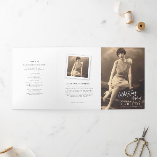 Programme de services funéraires modèle photo simp (Extérieur)