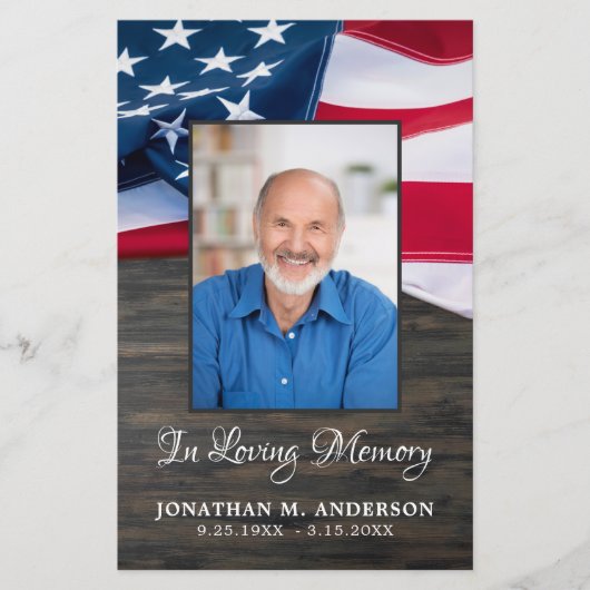 Programme de services funéraires patriotiques (Devant)