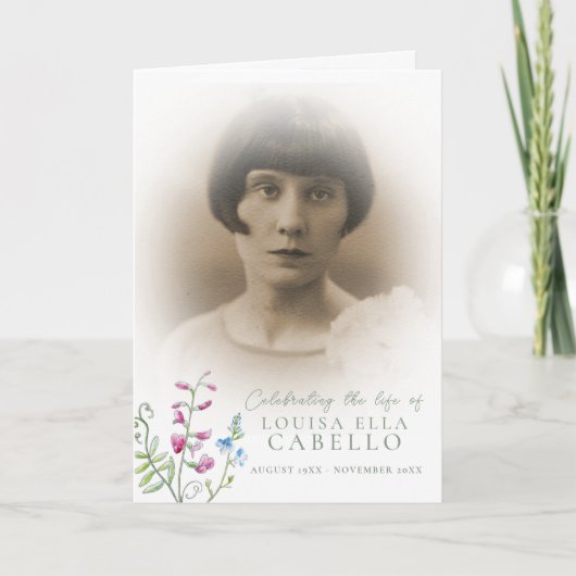 Programme de services funéraires Photos d'abeilles (Devant)