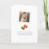 Programme de services funéraires photos de roses r (Dos)