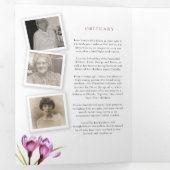 Programme de services funéraires violet crocus wat (Intérieur en premier)