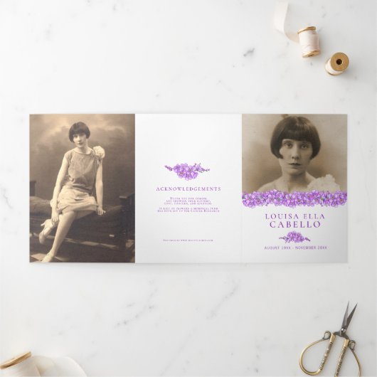 Programme de services funéraires violet oublime-no (Extérieur)