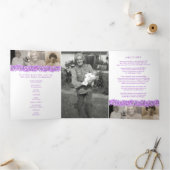 Programme de services funéraires violet oublime-no (Intérieur)