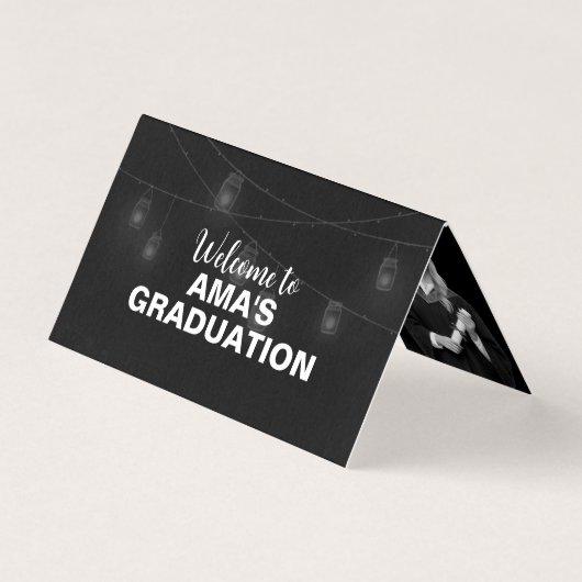Programme de table de remise des diplômes pliable  (Front)