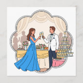 Programme de Toast de Mariage Fantaisiste - Couple (Devant)