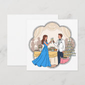Programme de Toast de Mariage Fantaisiste - Couple (Devant / Derrière)