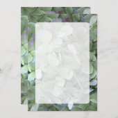 Programme de ventilateur Mariage Hydrangea vert (Devant / Derrière)