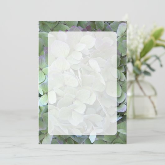 Programme de ventilateur Mariage Hydrangea vert (Debout devant)