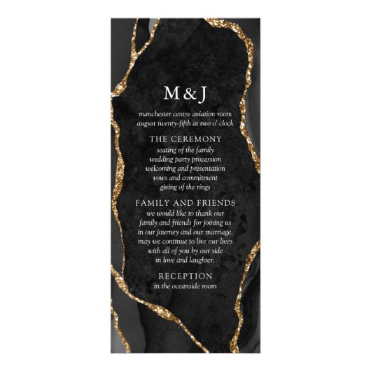 Programme de vieillissement noir et or (Devant)