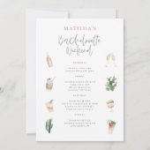 Programme de week-end de bachelorette avec boisson (Dos)