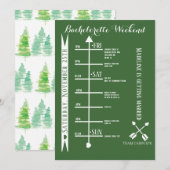 Programme de week-end de camping entre célibataire (Devant / Derrière)