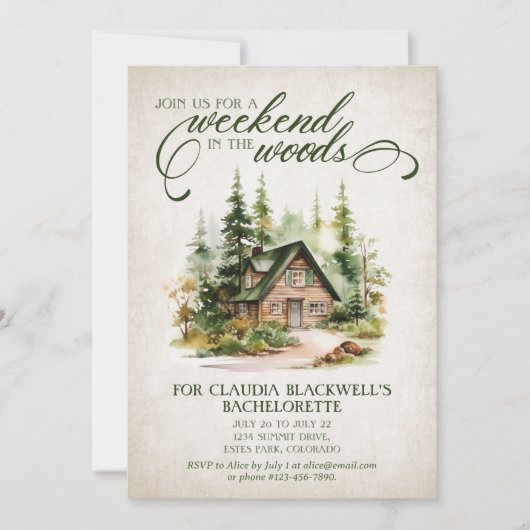 Programme de week-end de fiançailles en forêt de m (Devant)