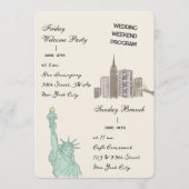 Programme de week-end de mariage à New York City N (Devant)