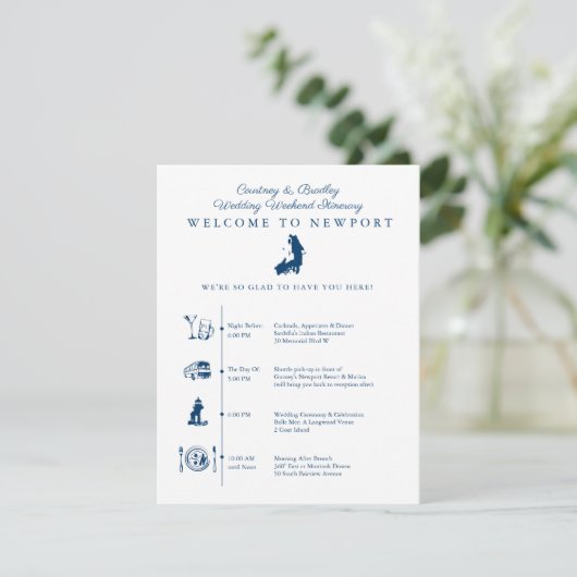 Programme de week-end de mariage à Newport RI (Debout devant)