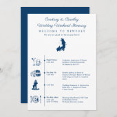 Programme de week-end de mariage à Newport RI (Devant / Derrière)