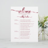 Programme de week-end de mariage chic sur 4 jours (Debout devant)