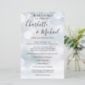 Programme de week-end de mariage invité flocons de (Debout devant)