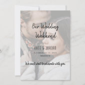 Programme de week-end de mariage moderne (Devant)