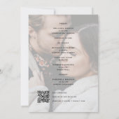 Programme de week-end de mariage moderne (Dos)
