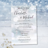 Programme de week-end Mariage de l'hiver Snowflake