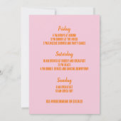 Programme de week-end pour un enterrement de vie d (Dos)