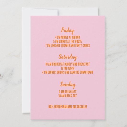 Programme de week-end pour un enterrement de vie d (Dos)