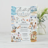 Programme de weekend pour l'enterrement de vie de (Debout devant)