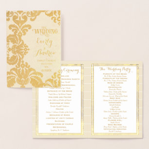 Programme d'ÉCHANTILLONNAGE Gold Foil Grand Damas