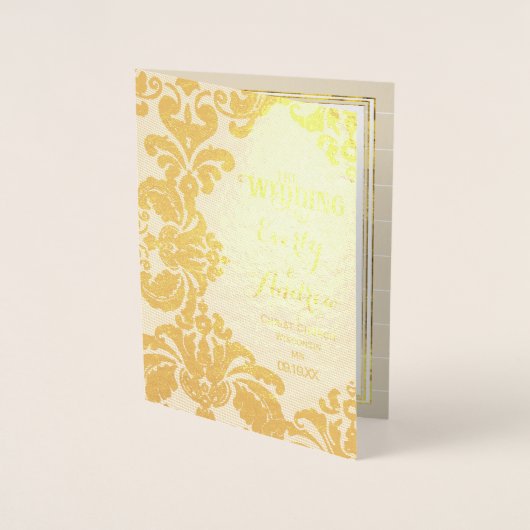 Programme d'ÉCHANTILLONNAGE Gold Foil Grand Damas (Devant)